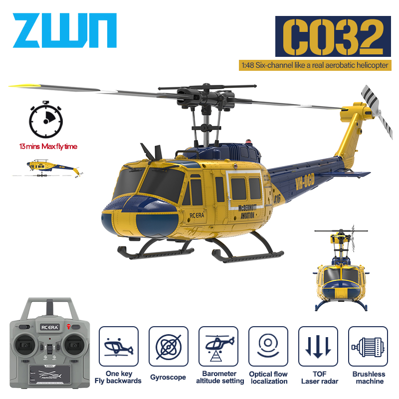 Rc Helicopter Case - Helicóptero RC C032 2.4G com giroscópio