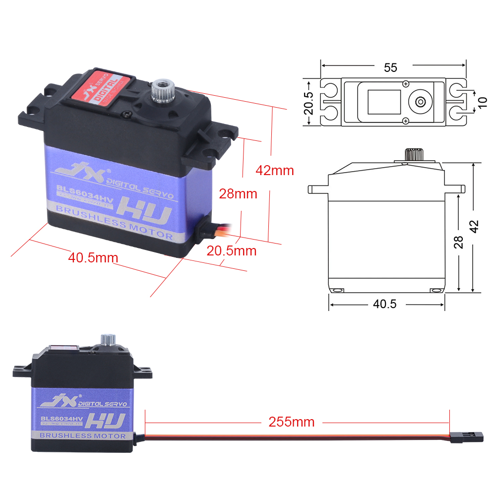 JX BLS6034HV 60g 33kg Servo Di - Rc Helicopter Battery avaliação e preço