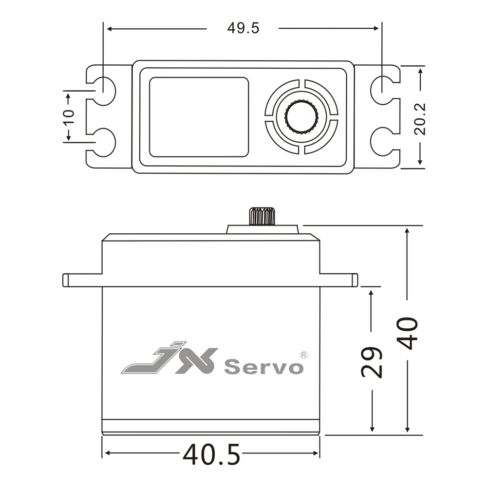 JX BLS6034HV 60g 33kg Servo Di - Rc Helicopter Battery avaliação e preço