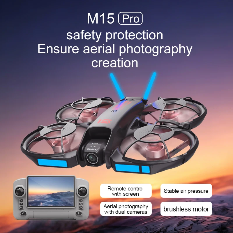 Novo Drone FPV M15 2026 com Te - Rc Helicopter Case avaliação e preço